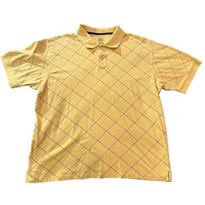 Men's Izod Yellow Diamond‎ Polo Size XL